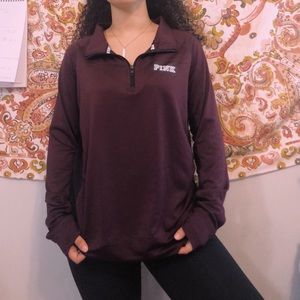 Maroon 1/4 zip